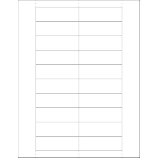 Box Partners Box Partners LH246 1 x 3 in. Plastic Label Holder Insert Cards - Pack of 1000 LH246